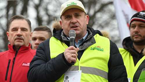 Tomasz Obszański, szef "S" RI: Jesteśmy tu razem, nie tylko w imieniu rolników, ale wszystkich Polaków