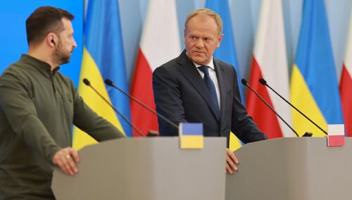 Wołodymyr Zełenski, Donald Tusk