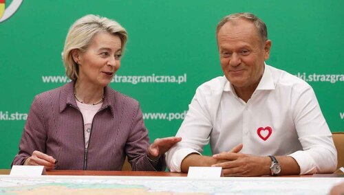Ursula von der Leyen spotkała się w niedzielę z Donaldem Tuskiem