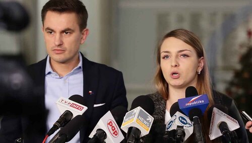 Arkadiusz Myrcha i Kinga Gajewska