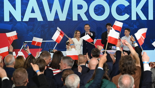 Wieczór wyborczy Karola Nawrockiego