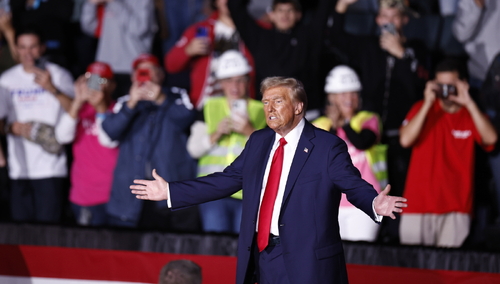 Były Prezydent USA Donald Trump w czasie kampanii wyborczej