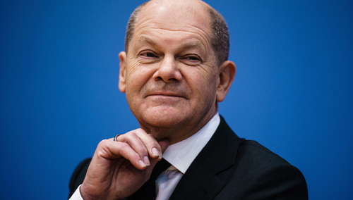 Kandydat na kanclerza Niemiec Olaf Scholz