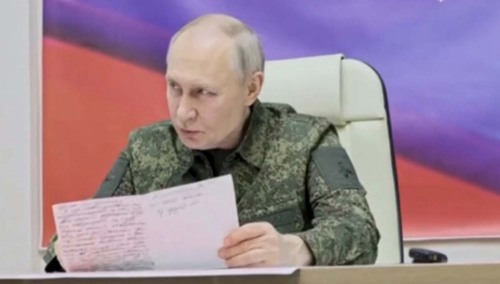 Władimir Putin w obwodzie kurskim