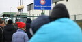 uchodźcy na polsko-ukraińskim przejściu granicznym w Medyce