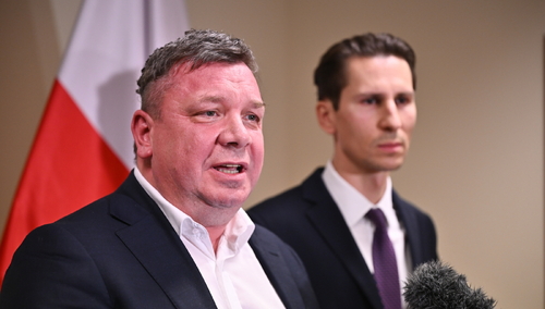 Michał Wójcik i Kacper Płażyński