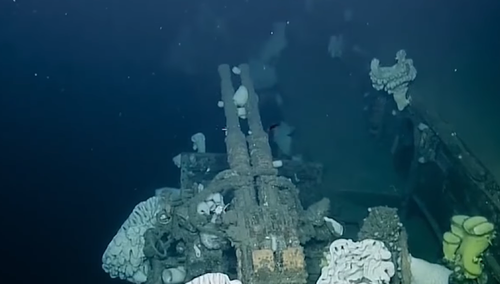 wrak okrętu wojennego