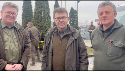 Leśnicy na protestach rolników w Warszawie