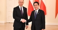 Andrzej Duda i premier Japonii 