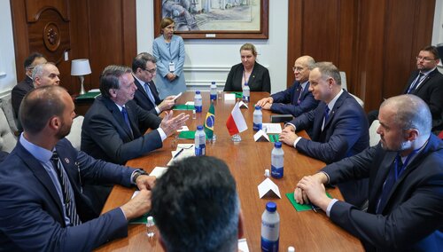 Nowy Jork: Andrzej Duda spotkał się z prezydentem Brazylii Jairem Bolsonaro. Podpisano dwie umowy