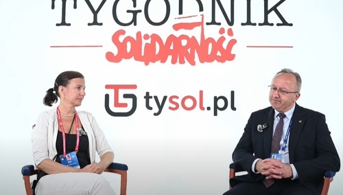 Wiceprezes IPN dr hab. Karol Polejowski w studiu "Tygodnika Solidarność"