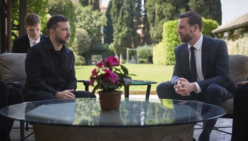 Wołodymyr Zełeński i J.D Vance