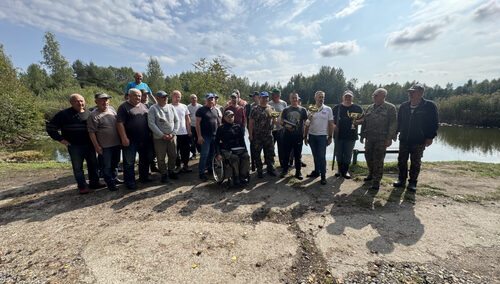 Zawody wędkarskie na stawie Grajdołek