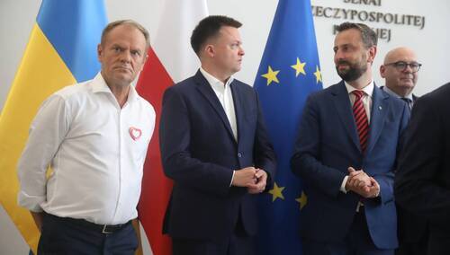 Donald Tusk, Szymon Hołownia, Władysław Kosiniak-Kamysz