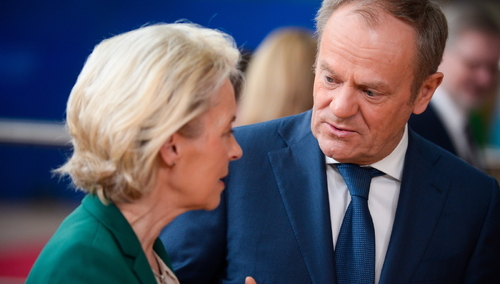 Donald Tusk wraz z Ursulą von der Leyen