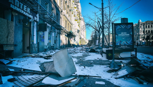 Zniszczenia wojenne w Charkowie
