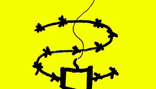 Wariacja na temat logotypu Amnesty International