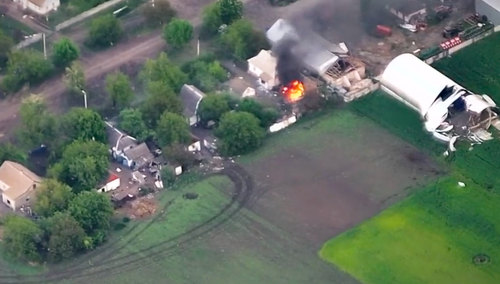[WIDEO] "Urządziliśmy Rosjanom piekielną imprezę". Ukraińcy publikują nagranie