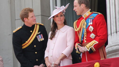 Książę Harry, książę William i Kate Middleton