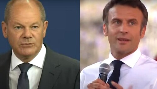 Olaf Scholz i Emmanuel Macron