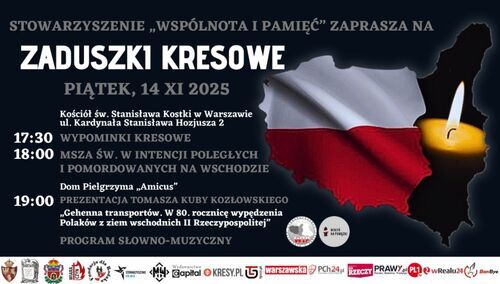 Zaduszki Kresowe 2025 w Warszawie. Oddajmy hołd Polakom pomordowanym na Wschodzie