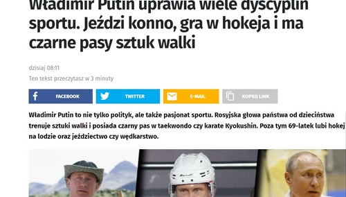 Teskt o Putinie na Onet.pl