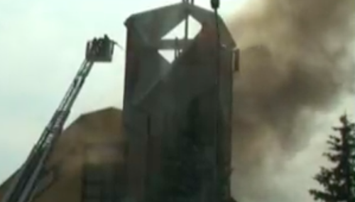 Pożar w parafii pw. św. Floriana w Sosnowcu