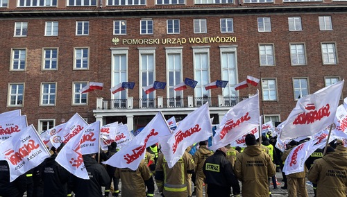 Protest służb mundurowych w Gdańsku, 29 stycznia, 2025 roku