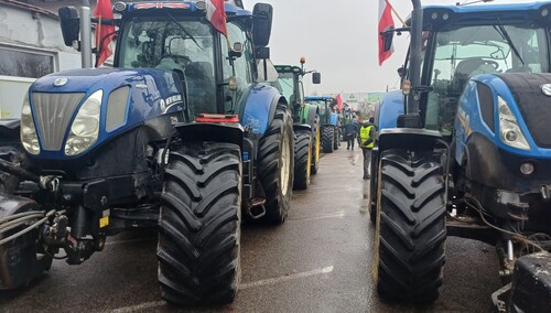 Rolnicy podczas jednego z protestów