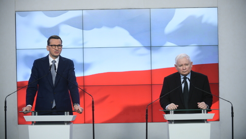 Konferencja prasowa premiera i prezesa PiS dot. powołania komisji weryfikującej wpływy rosyjskie