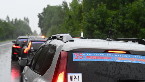 Nawałnica na trasie wyścigu