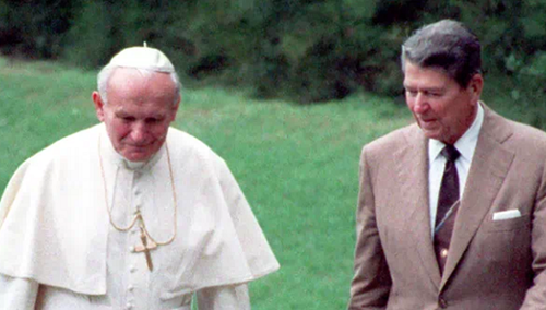 Jan Paweł II i Ronald Reagan