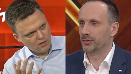 Szymon Hołownia i Janusz Kowalski