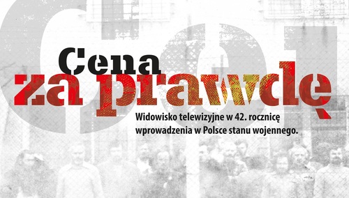 Plakat koncertu pt. "Cena za prawdę"