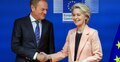 Lider KO Donald Tusk i szefowa KE Ursula von der Leyen