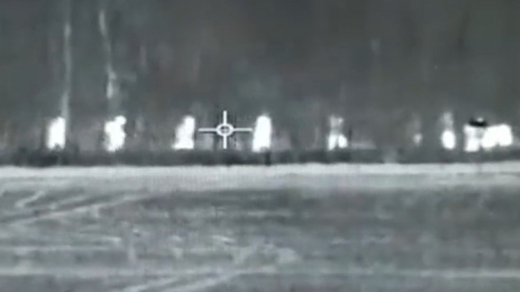 Atak białoruskich służb 11.01.22. Nagranie z kamery termowizyjnej