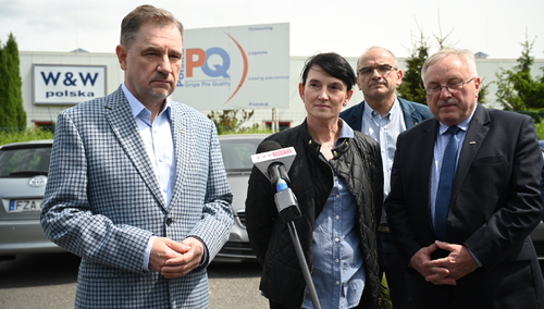 konferencja prasowa przed W&W