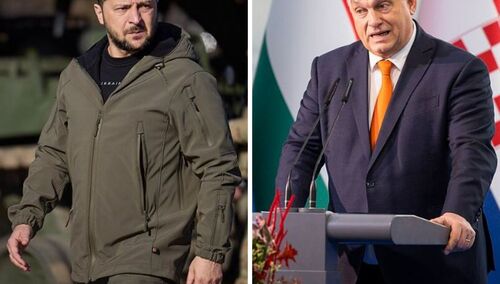 Wołodymyr Zełenski i Wiktor oRban