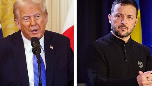 Donald Tusk i Wołodymyr Zełenski