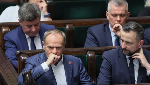 Premier Donald Tusk i szef MON Władysław Kosiniak-Kamysz