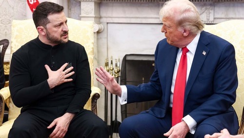 Wołodymyr Zełenski i Donald Trump w Białym Domu