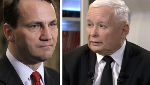 Radosław Sikorski i Jarosław Kaczyński