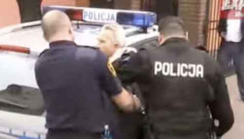 Ryszard Cyba podczas zatrzymania po morderstwie w Łodzi