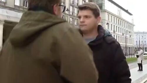 Reporter Michał Gwardyński i operator zostali zaatakowani w Warszawie podczas nagrywania materiału
