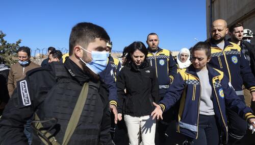 Szefowa MSZ Niemiec Annalena Baerbock podczas wizyty w Syrii
