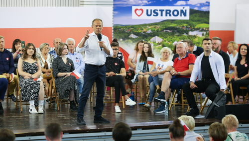 Donald Tusk w Ustroniu