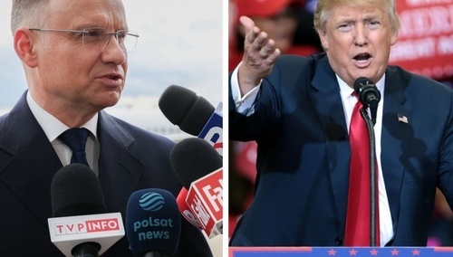 Andrzej Duda i Donald Trump