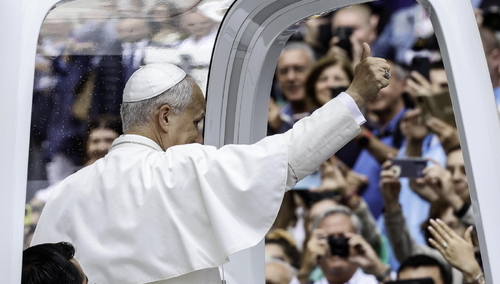 Leon XIV na audiencji ogólnej