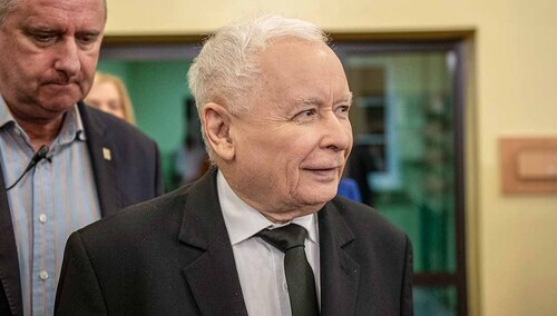 Prezes PiS Jarosław Kaczyński w Jędrzejowie