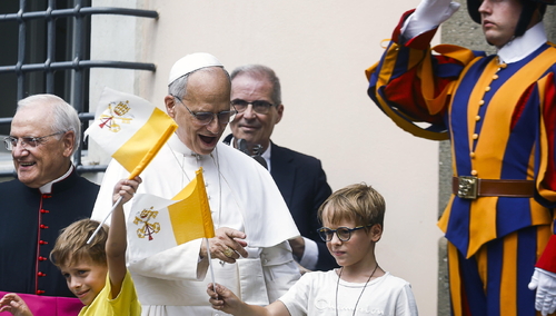 Leon XIV w Castel Gandolfo